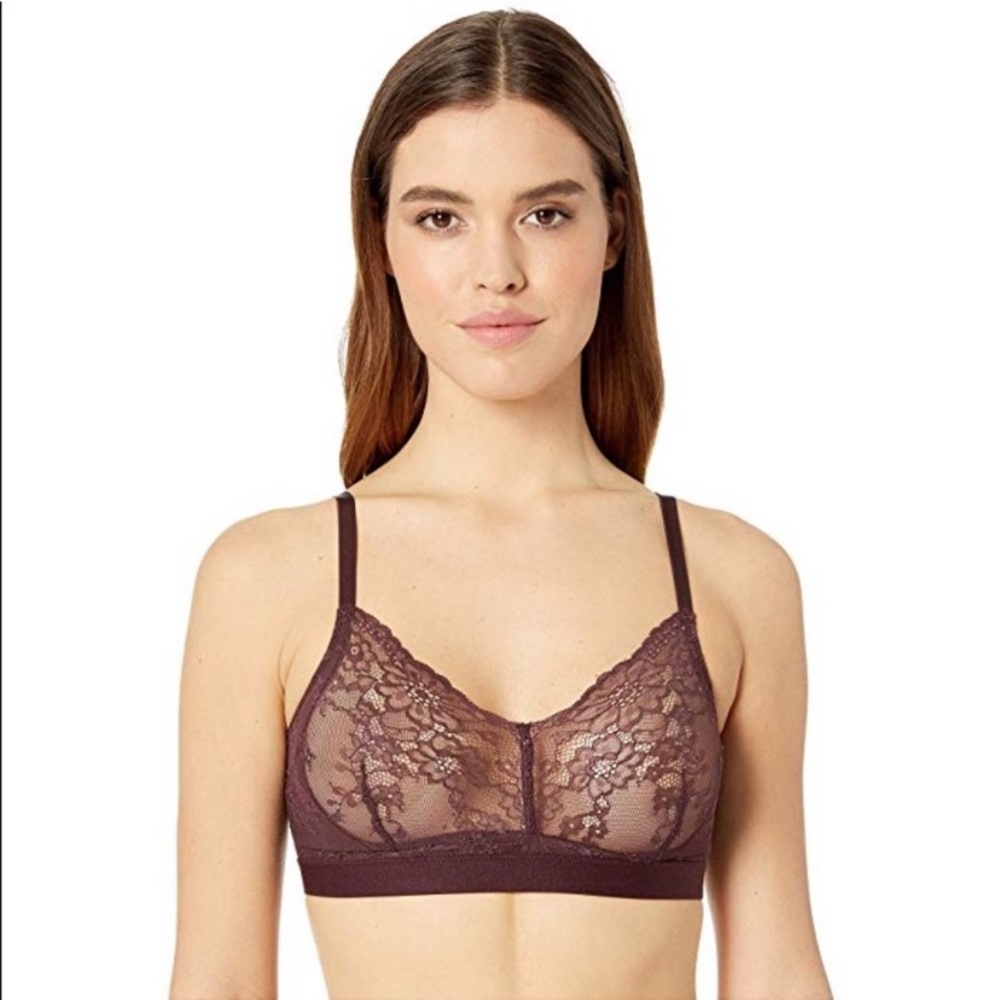 NWT Spanx Spotlight on‎ Lace Bralette Garnet XS